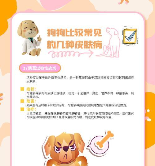 为皮肤病的狗选择适当的饮食(了解狗狗皮肤病情况,合理选择食物保持健康)(图2) 为皮肤病的狗选择适当的饮食(了解狗狗皮肤病情况,合理选择食物保持健康)(图2)